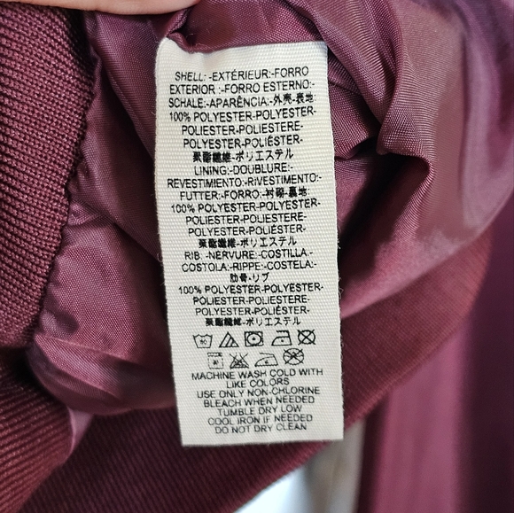 Free People Midnight Bomber Jacket In Maroon - Picture 7 of 8